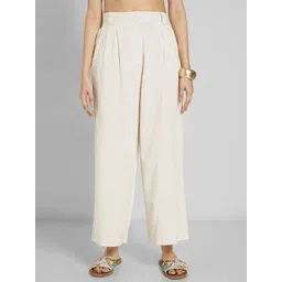 AKKRITI BY PANTALOONS Women Pleated Trousers-picture-12