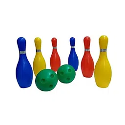 AKN TOYS Bowling Set with PVC Packing with 6 pcs hit pins 2 hit Balls ( COLOR MAY VARY PACK OF 1 )-picture-23
