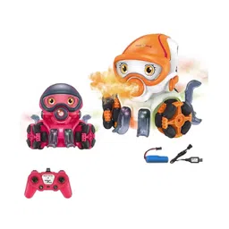 AKN TOYS Electric Remote Control 8 Channels Universal Wheel Light Music Spray Octopus Robot Toys rc Stunt Car for Kid( COLOR MAY VARY )-picture-19