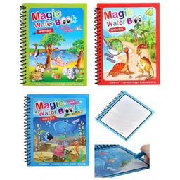 akn toys Magic Water Painting Book For Kids With Magical Water Doodle Pen (Pack of 4 Design May Vary-picture-26