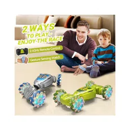 AKN TOYS Remote Control Car - 2.4GHz 360° Rotating 4WD Transform RC Car- PACK OF 1-( COLOR MAY VARY )-picture-12