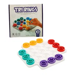 AKN TOYS Strategy Game ,Fun Strategy Board Game for Kids & Adults ,Connect 3 in a Row ,Fast-Paced, Skill-Based Gameplay ,- PACK OF 1 ( COLOR AND DESIGN VARY )-picture-12