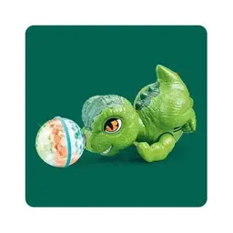 AKN TOYS Universal Walking Top Head Ball Cartoon Animal Lights Musical Stunt Kids Funny 360 Degree Rotation Electric Robot Dinosaur Toy -  (Color May Vary) image 2