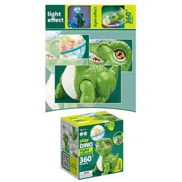 AKN TOYS Universal Walking Top Head Ball Cartoon Animal Lights Musical Stunt Kids Funny 360 Degree Rotation Electric Robot Dinosaur Toy -  (Color May Vary) image 4