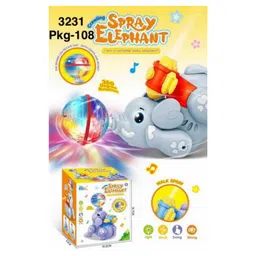 AKN TOYS Universal Walking Top Head Ball Cartoon Animal Lights Musical Stunt Kids Funny 360 Degree Rotation Electric Robot Elephant Toy - (Color May Vary)-picture-10