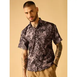 AKS Men Standard Semi Sheer Printed Casual Shirt-picture-29