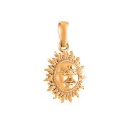 akshat sapphire 925 Sterling Silver 22k Gold Plated Divine God Sun Pendant Lord Surya Locket for Men and Women image 3
