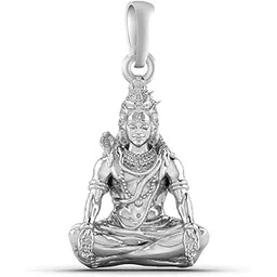 A AKSHAT SAPPHIRE Sterling Silver (92.5% purity) God Shiv Parvati Pendant for Men & Women Pure Silver Lord Shiva and Maa Parvati Locket for Good Health & Wealth-picture-29