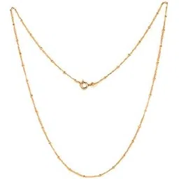 akshat sapphire 925 Sterling Silver 22k Gold Plated Chain Italian Ball chain for Girls and Women-picture-56