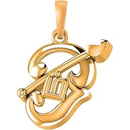 akshat sapphire 925 Sterling Silver 22k Gold Plated Spiritual Tamil OM Pendant Lord Spiritual OM Locket for Men and Women-picture-37