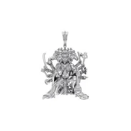 akshat sapphire 925 Sterling Silver Panchmukhi Hanuman Pendant-picture-15