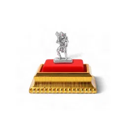 AKSHAT SAPPHIRE 99.9% Pure Silver Lord Hanuman ji Idol Showpiece with Acrylic Box-picture-13