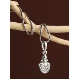 AKSHAT SAPPHIRE Kids 925 Sterling Silver Plated God Khatu Shyam Pendant-picture-45