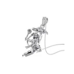 akshat sapphire Silver God Hanuman Chain Pendant-picture-33