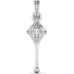 akshat sapphire Sterling Silver (92.5% purity) God Hanuman Gada Pendant for Men & Women Pure Silver Lord Bajrang Bali Gada Locket for Good Health & Wealth-picture-27