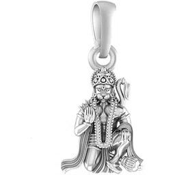 akshat sapphire Sterling Silver (92.5% purity) God Hanuman Pendant for Men & Women Pure Silver Lord Bajrang Bali Locket for Good Health & Wealth-picture-33