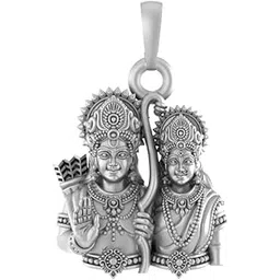 akshat sapphire Sterling Silver (92.5% purity) God Ram Ji Pendant for Men & Women Pure Silver Bhagwan Shri Ram Locket for Good Health & Wealth-picture-40