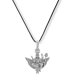 akshat sapphire Sterling Silver (92.5% purity) God Shani Dev Locket with Black Thread |Pendant for Men & Women- EVE_PM7355-picture-30