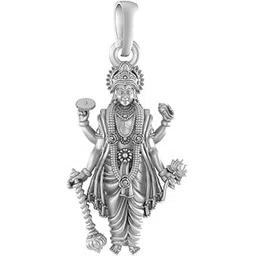 akshat sapphire Sterling Silver (92.5% purity) God Vishnu Pendant for Men & Women Pure Silver Lord Vishnu Locket for Good Health & Wealth-picture-35