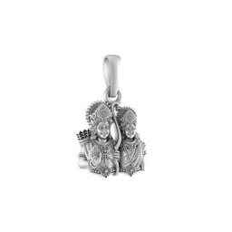 akshat sapphire Sterling Silver Ram Sita Pendant with Chain-picture-29