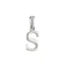 akshat sapphire Sterling Silver S Alphabet Pendant-picture-13