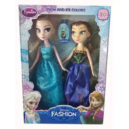 akshit Blue Anna Elsa Frozen Sister Doll Stuffed Soft Plush Toy Love Girl-picture-10