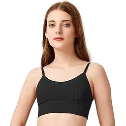akstore Women Cotton Padded Wire Free Sports Bra Fitness Yoga and Gymwear, Fashionable Lifestyle, Outdoor Life-picture-1