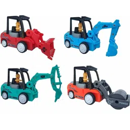 akvanar excavator bulldozer jcb lift truck toys Vehicles Play Set (Set of 4)multicolor-picture-26