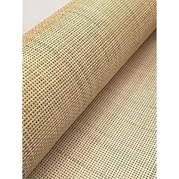 AKWAY 24" Width Natuaral Rattan Webbing for Caning Projects | Pre - Woven Open Mesh Cane - Cane Webbing Sheet- Natural Rattan Cane Webbing roll (15 Feet, Square Mesh)-image-41
