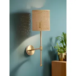 akway Beige Metal Cylinder Shaped Wall Lamp-picture-11