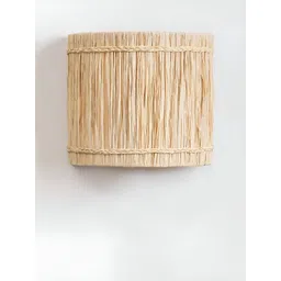 akway Beige Textured Wooden Wall Lamp-picture-36