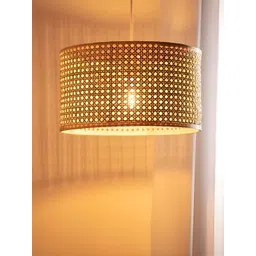 akway Beige Wooden Contemporary Ceiling Lamp image 3