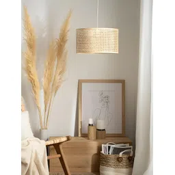 akway Beige Wooden Contemporary Ceiling Lamp image 2