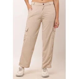 al-hudooms Women Solid Beige Track Pants-picture-10