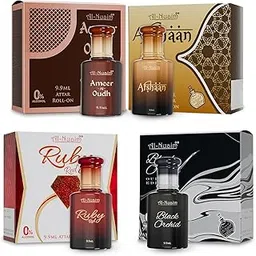 Al-Nuaim Ameer Al Oudh, Afshan & Black Orchid Attar - Pack of 3 (9.9ml Each) | Alcohol Free | Attar Roll On | Luxury Scent With Long Lasting Fragrance-picture-16