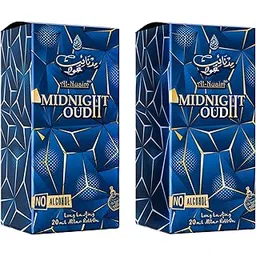 Al-Nuaim Attar Midnight Oudh, 20ml Alcohol Free Perfume Oil For Men-picture-30