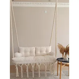 Alaaya Decor Off-White Double Seater Hammock Swing-picture-38
