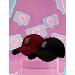 ALAMOS Men Pack of 2 Self Design Casual Baseball Cap-picture-20