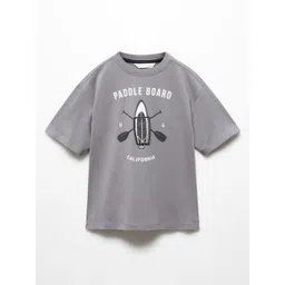 Alan Jones Boys Printed Drop-Shoulder Sleeves T-shirt-picture-32