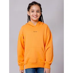 Alan Jones Girls Hooded Drop Shoulder Oversized Pullover image 1