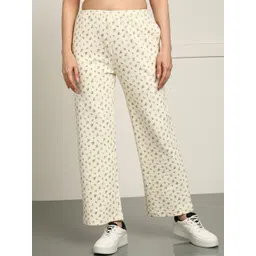 Alan Jones Women Floral Printed Relaxed Stretchable Trousers-picture-37