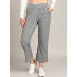 Alan Jones Women Mid-Rise Comfort Easy Wash Trousers-picture-32