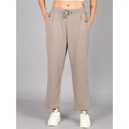 Alan Jones Women Relaxed Mid Rise Relaxed Fit Easy Wash Pleated Trousers-picture-40