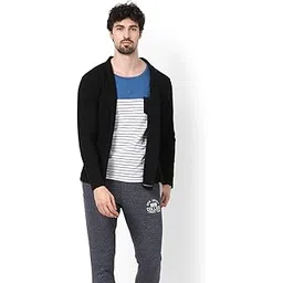 alan jones clothing Men's Solid Cotton Blend Shrug-picture-13