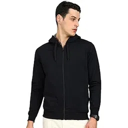 Alan Jones Clothing Men’s Solid Zipper Hooded Sweatshirt | Ribbed Hem, Lined Hood, Side Pockets, Durable Zip | Sizes S to 5XL | Multiple Colors-picture-31