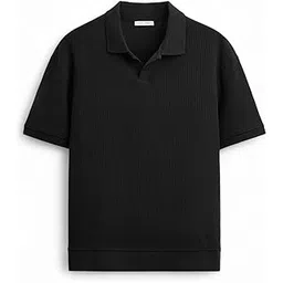 alan jones clothing Men's Textured Polo T-Shirt | Classic Short Sleeve Polo for Casual Wear-picture-31