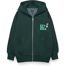 Alan Jones Clothing Boys Oversize Hoodie with Placement Print | Full Sleeve Sweatshirt for Kids & Teens | Age 6-16 Years-picture-12