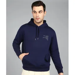 alan jones Men Full Sleeve Solid Hooded Sweatshirt image 1