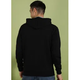 alan jones Men Full Sleeve Solid Hooded Sweatshirt image 2