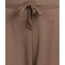 alan jones Women Relaxed Beige Cotton Blend Trousers image 5